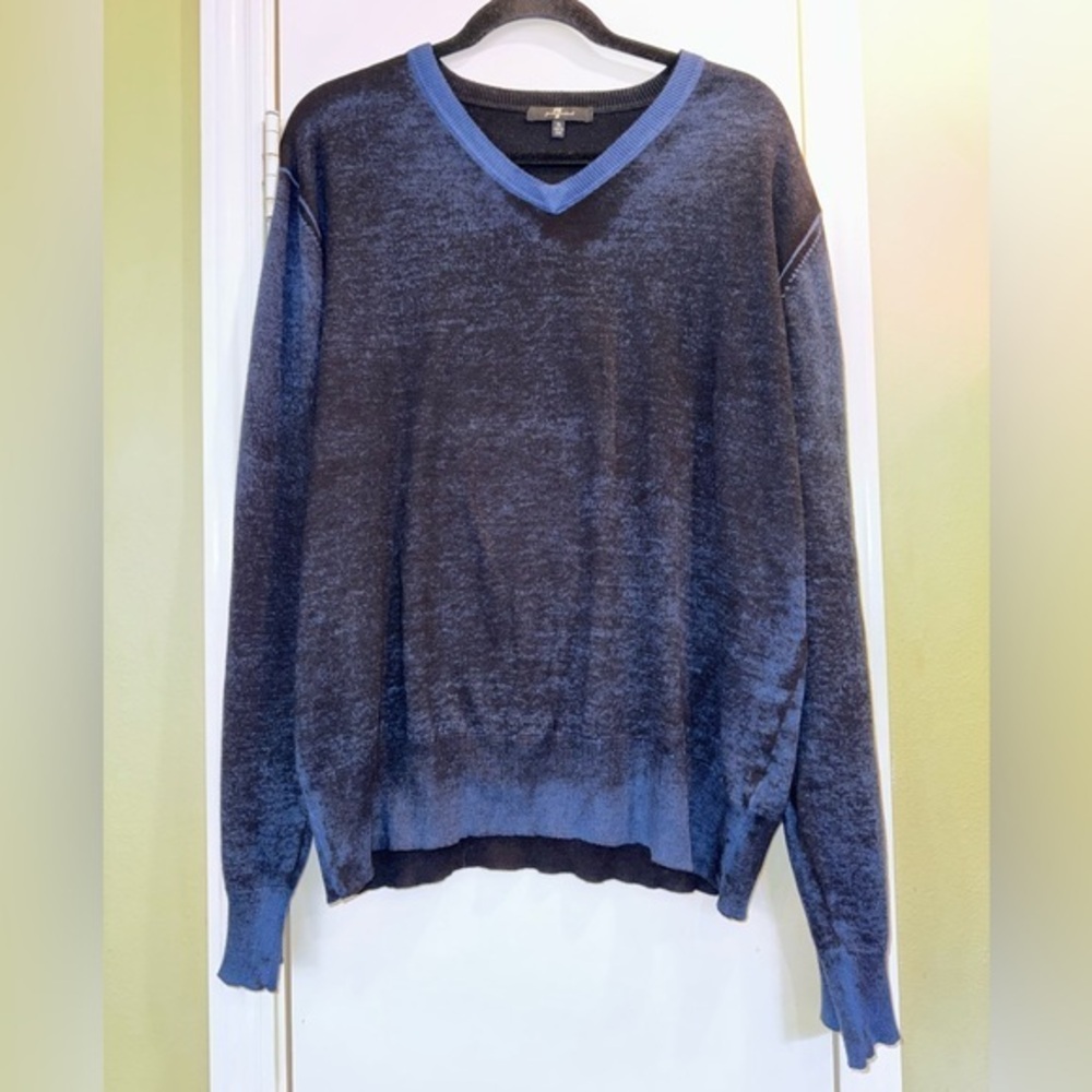 ▶️  7 For All Mankind ◀️ Lightweight  Sweater  long sleeve top. Size XL Mens.